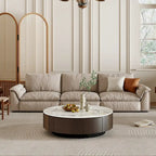 Round Coffee Table with Drawer