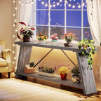 Table console de 70,9 pouces avec étagère de rangement inférieure