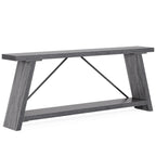 Table console de 70,9 pouces avec étagère de rangement inférieure