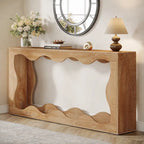 63-Inch Two-Tier Engineered Wood Console Table