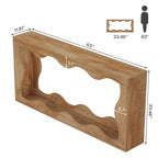 63-Inch Two-Tier Engineered Wood Console Table