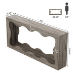 63-Inch Two-Tier Engineered Wood Console Table