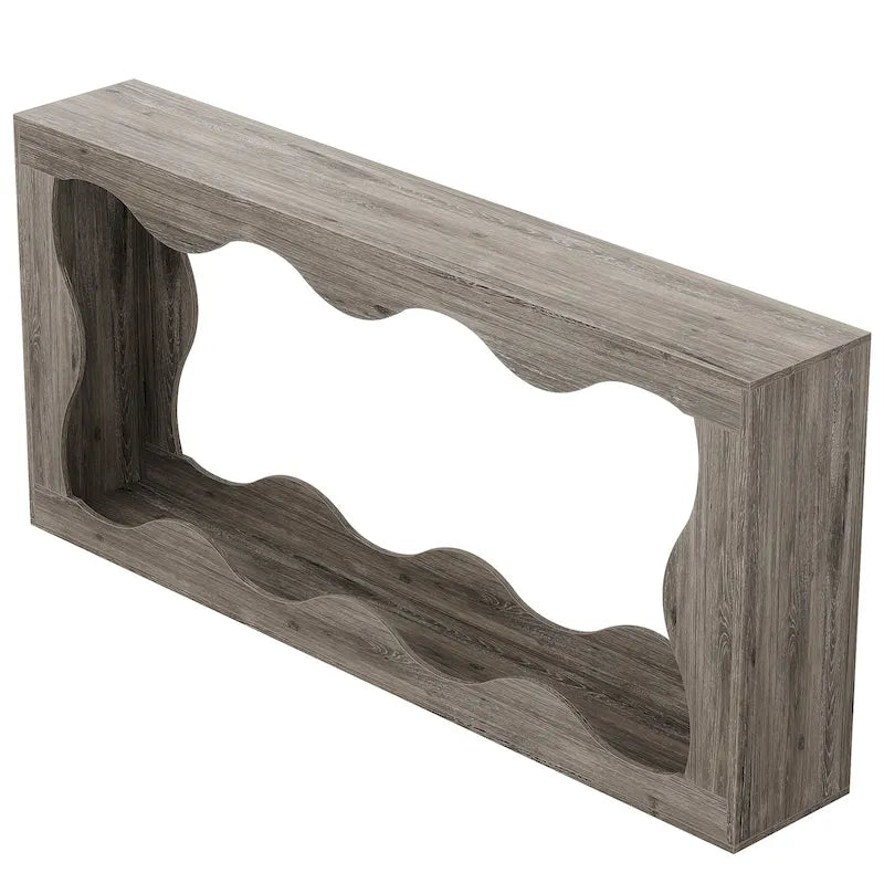 63-Inch Two-Tier Engineered Wood Console Table