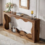 63-Inch Two-Tier Engineered Wood Console Table