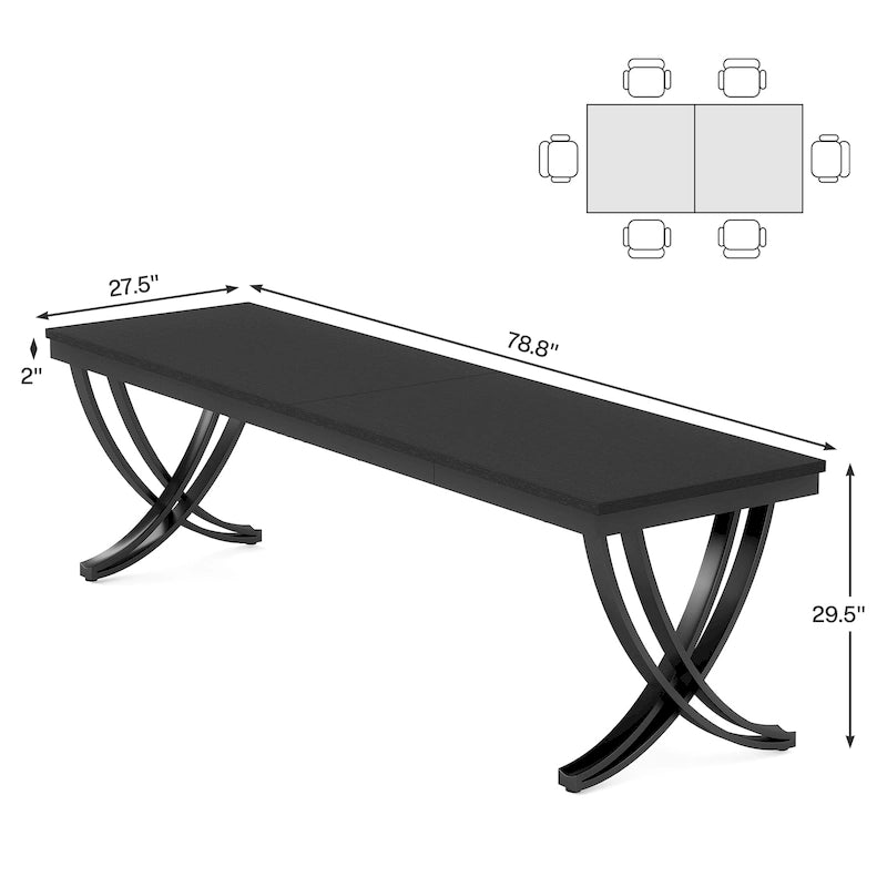 78-Inch Rectangular Dining Table