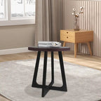 20-Inch Round Side Table with Crossed Legs